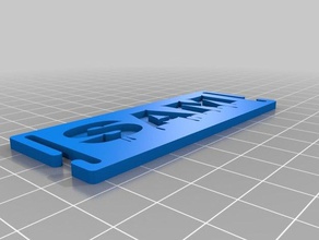 my customized molle name tag - sam sport & outdoors 3d print model - Mito3D