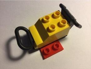 lego 2x2 Çift ya da özelleştirilebilir plaka tm oyuncak & oyun aksesuarları 3d print model - Mito3D