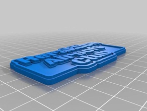 my customized multiline tag keychain - hac keychains 3d print model - Mito3D