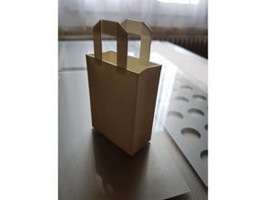 kleine Papiertüte Dekor Kunst Tasche best box cool Dekoration design Spaß geschenk Geschenk Geschenke glücklich Haushalt pla 3d print model - Mito3D