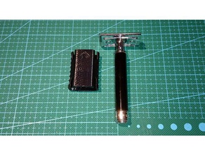 snap-fit cover m hle r89 r106 razors bathroom case mens merkur muhle safety razor 3d print model - Mito3D