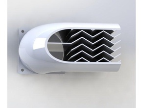 60mm fan silenziatore Stampante 3d accessori dotto condotto della ventola rumore riduttore 3d print model - Mito3D