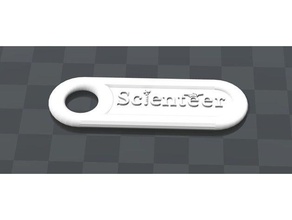 scienteer keychain 3d print model - Mito3D