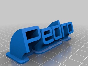 pedro office personalizado 3d print model - Mito3D