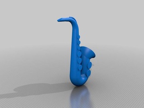 Saxophon Modell Musik 3d print model - Mito3D