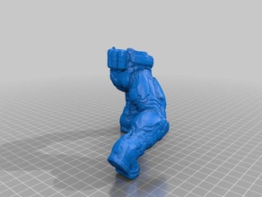 doom marine Figur pop 3d print model - Mito3D