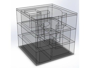 3d maze v2 Rätsel 3d-Labyrinth 3d-puzzle fidget zappeln Spielzeug puzzle 3d print model - Mito3D