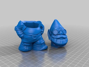 cohete de gnome ocultar clave al aire libre y jardín 3d print model - Mito3D