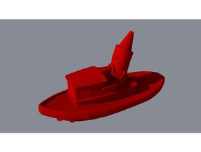 crayola bateau en pleine taille jouets & jeux 3d print model - Mito3D