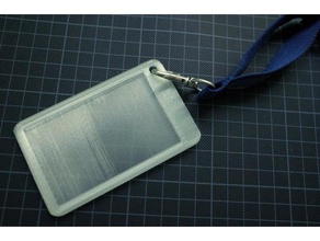 titolare della carta office card id-1 keychain di plastica 3d print model - Mito3D