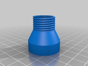 adaptor shower hose 2l bottle cap bathroom 3d print model - Mito3D