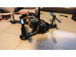 pequena câmera protetor r c veículos fpv antena montagem de quadcopter 3d print model - Mito3D