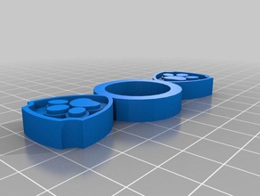 la pata de patrulla control giro juguetes mecánicos fidget mano spinner 3d print model - Mito3D