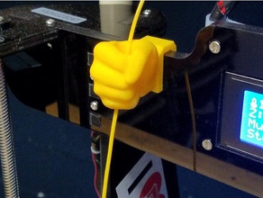 de la mano filamentos guía La impresión en 3d anet a8 el filamento humana 3d print model - Mito3D