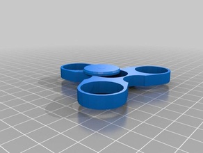 fidget giratório cap arte interativa 3d print model - Mito3D