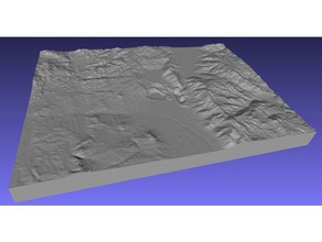 butte montana learning 3d maps geodesy geography raised relief topographical topography 3d print model - Mito3D