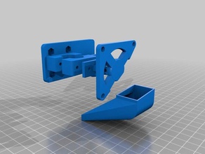 meine angepassten hot-end-mount-generator - prusa i3 bowden ans bltouch 3d-Drucker Teile kundengebundene 3d print model - Mito3D