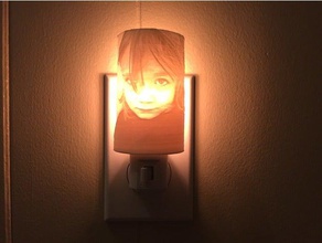lithophane night light adapter remix Dekor - Nacht-Licht 3d print model - Mito3D