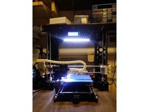led strip printer enclosure mount anet a8 etc 3d accessories upgrade leds holder 3d print model - Mito3D