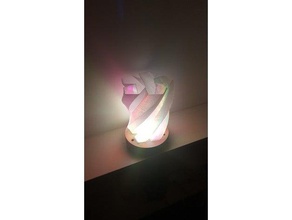 pentagram lamba ev işleri abajur led ışık Yıldırım gölge 3d print model - Mito3D