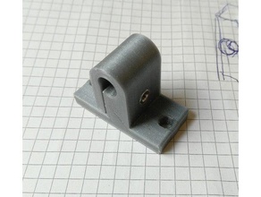 z shaft clamp 8mm rods 2020 hypercube 3d printer parts extrusion 3d print model - Mito3D