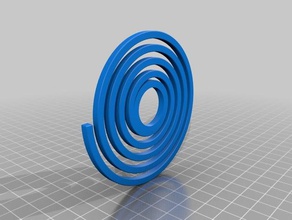 spiralspinner interaktive Kunst fidget spinner Spirale 3d print model - Mito3D