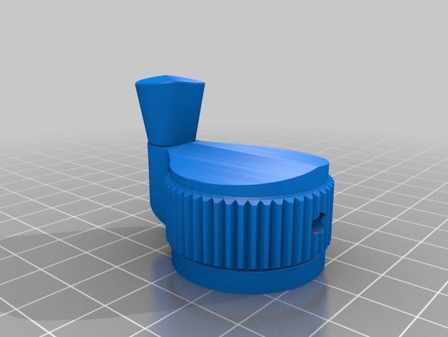 ghostbusters proton pack raytheon Kurbel-Knopf Requisiten 3D print model - Mito3D