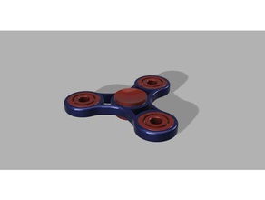 simple fidget spinner toys & games complete game toy 3d print model - Mito3D