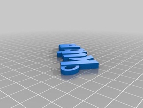 kubra llaveros personalizado 3d print model - Mito3D