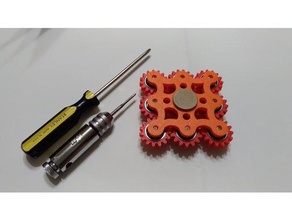 nine-gears spinner toys & games fidget 3d print model - Mito3D