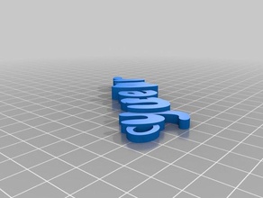y celnur organización personalizado 3d print model - Mito3D