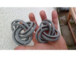 zeaks 4loops torus knot matematik sanatı 3d print model - Mito3D