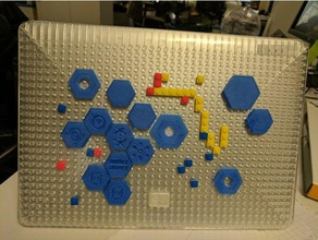 gcp productos logotipos de hex lego compatible juguetes construcción 3d print model - Mito3D