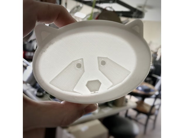 tanuki baratija bandeja v1 pequeño organización bol chibi lindo el plato cero titular mapache soporte del anillo tanooki la abalorio 3D print model - Mito3D