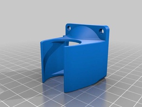 hot end fan duct 40 mm - e3d kossel mini 3d printer accessories cooling 3d print model - Mito3D