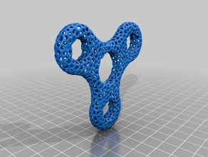 spinner voronoi interactive art 3d print model - Mito3D