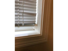 window blind clip household apartment blinds bracket hold down home horizontal venetian wind 3d print model - Mito3D