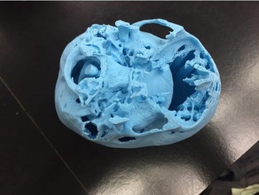 skull planter 3d printing 3d print model - Mito3D