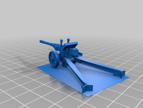 soviet 122mm howitzer toy & game accessories artillery cannon flames war fow ww2 wwii 3d print model - Mito3D