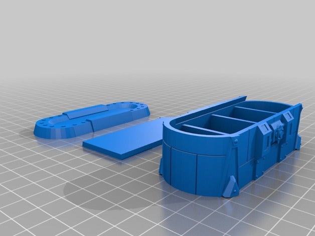 borlderlands petto bottino della scatola pillola La stampa 3d borderlands il portapillole contenitore 3D print model - Mito3D