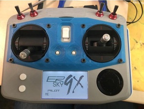 aruni rc transmissor de corpo r c veículos conselho administração drone frsky taranis xjt openrc opentx rctransmitter 3d print model - Mito3D