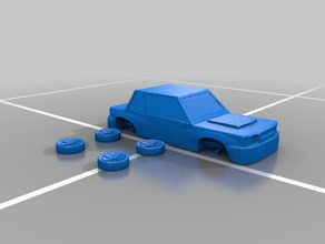 rápido carro do blender veículos de 3d print model - Mito3D