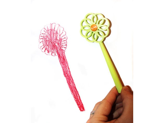 çiçek sihirli değnek oyuncak & oyun aksesuarları çiçekler çocuklar tasarım çocuk oyuncaklar yaptı 3D print model - Mito3D