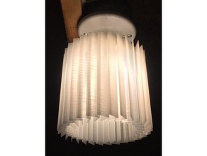 chevron lampshade decor 3d print model - Mito3D