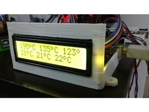 arduino caso di display lcd 1602 ingegneria uno paraurti a sensore temperatura 3d print model - Mito3D