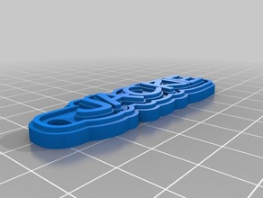 jackie llaveros personalizado 3d print model - Mito3D