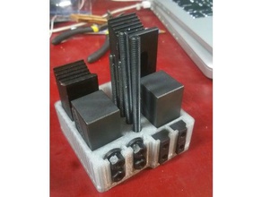 cnc clamps holder & organizer machine tools 3d print model - Mito3D