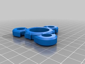 3 rolamento legal fidget giratório mecânico de brinquedos personalizado 3d print model - Mito3D