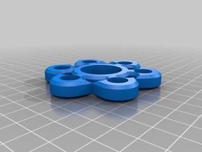 6 rolamento legal fidget giratório mecânico de brinquedos personalizado 3d print model - Mito3D