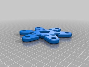 6 teniendo mega fidget spinner juguetes mecánicos personalizado rodamiento 3d print model - Mito3D